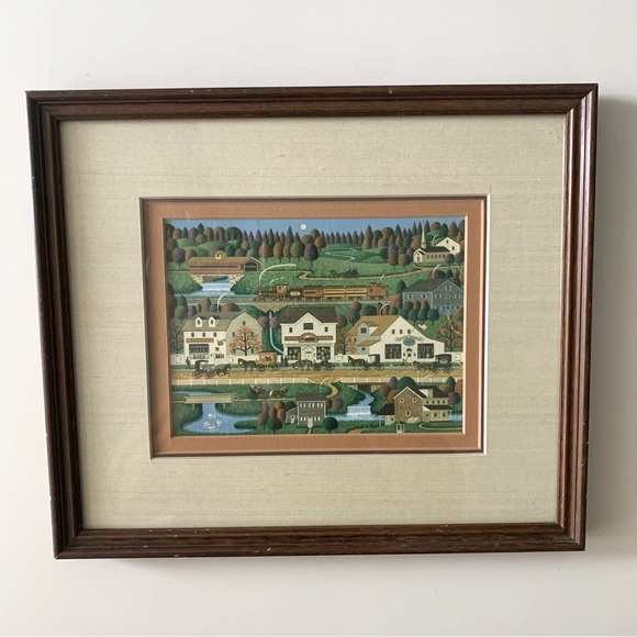 Vtg Folk Art Charles Wysocki 